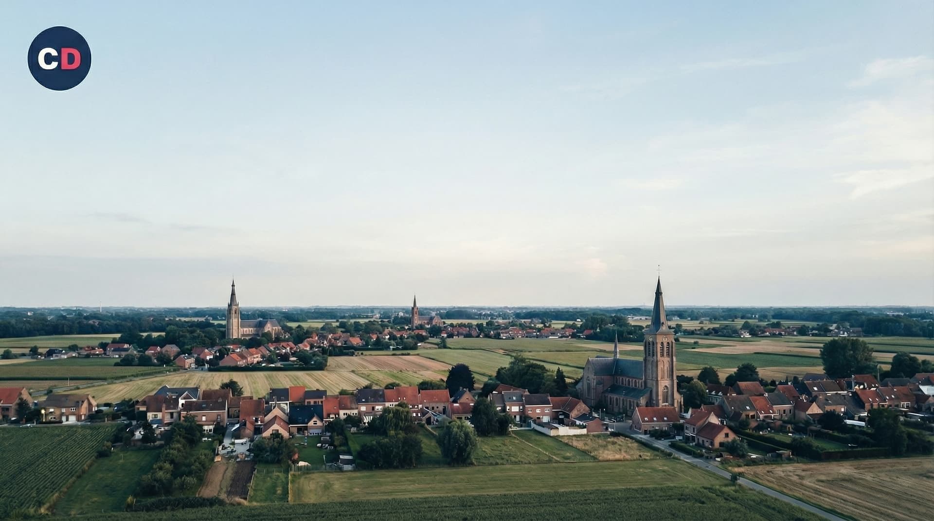 Paysage en province de Anvers, Belgique
