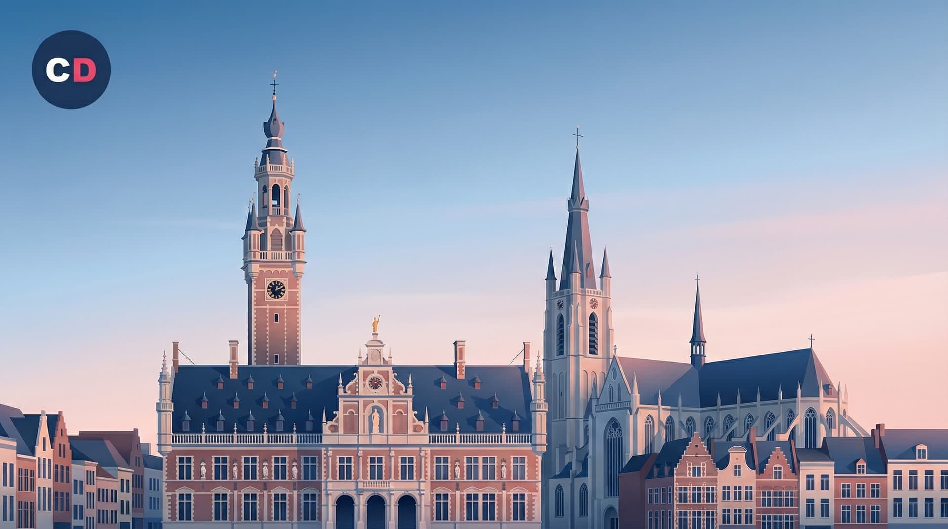 Paysage en province de Brabant flamand, Belgique